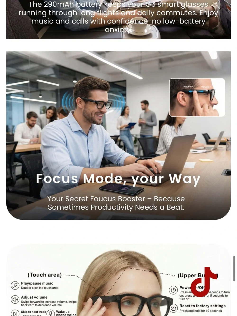 Smart Glasses - Black